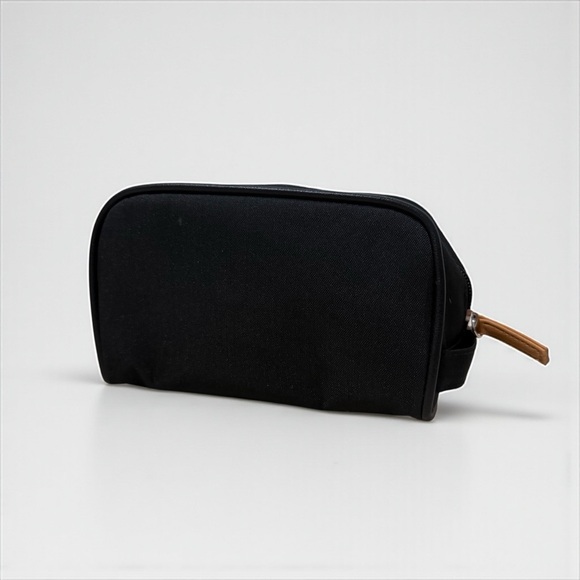 BVLGARI x Emirates Travel Makeup Bag in black & tan - Picture 3 of 7